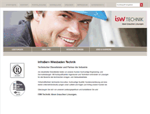 Tablet Screenshot of isw-technik.de